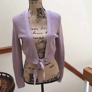 Loft size medium tie front cardigan/shrug